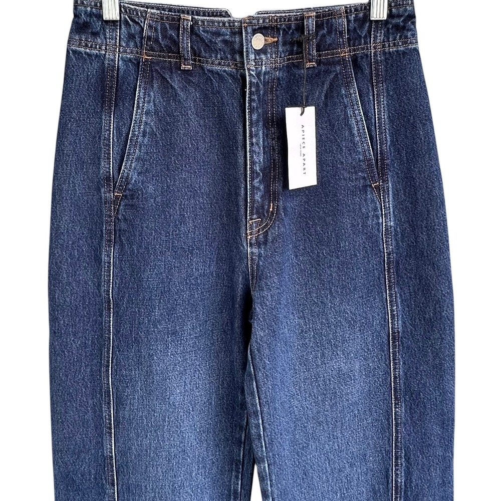 Apiece Apart Meridian 100% Cotton Jean Slouchy High Rise Tulum Wash Size 28‎ NWT - Picture 6 of 13